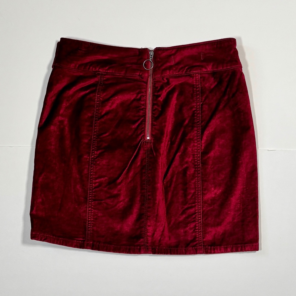 Free People Retro Velvet Mini Skirt Size 30